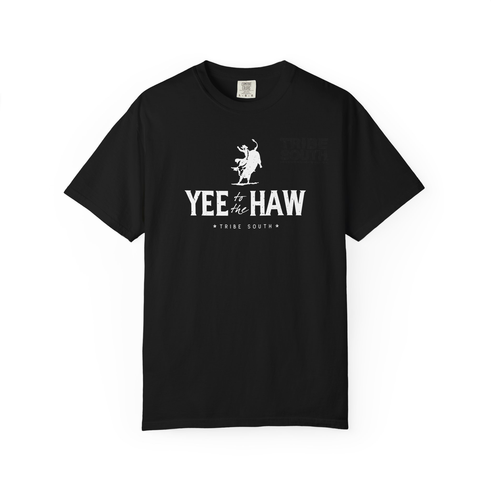 Tribe South YEE HAW Bull Rider Graphic T-Shirt