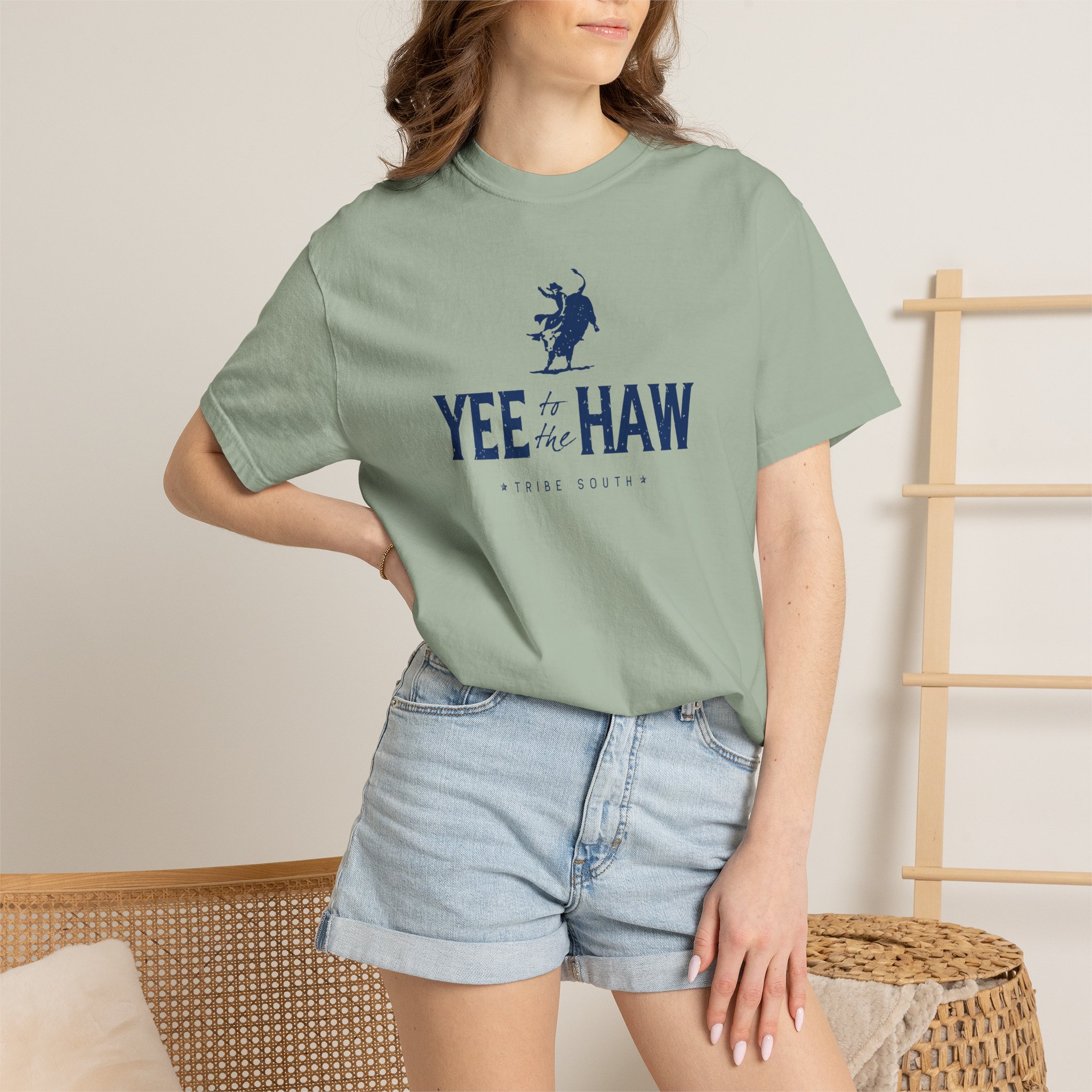 Tribe South YEE HAW Bull Rider Graphic T-Shirt - Image 22