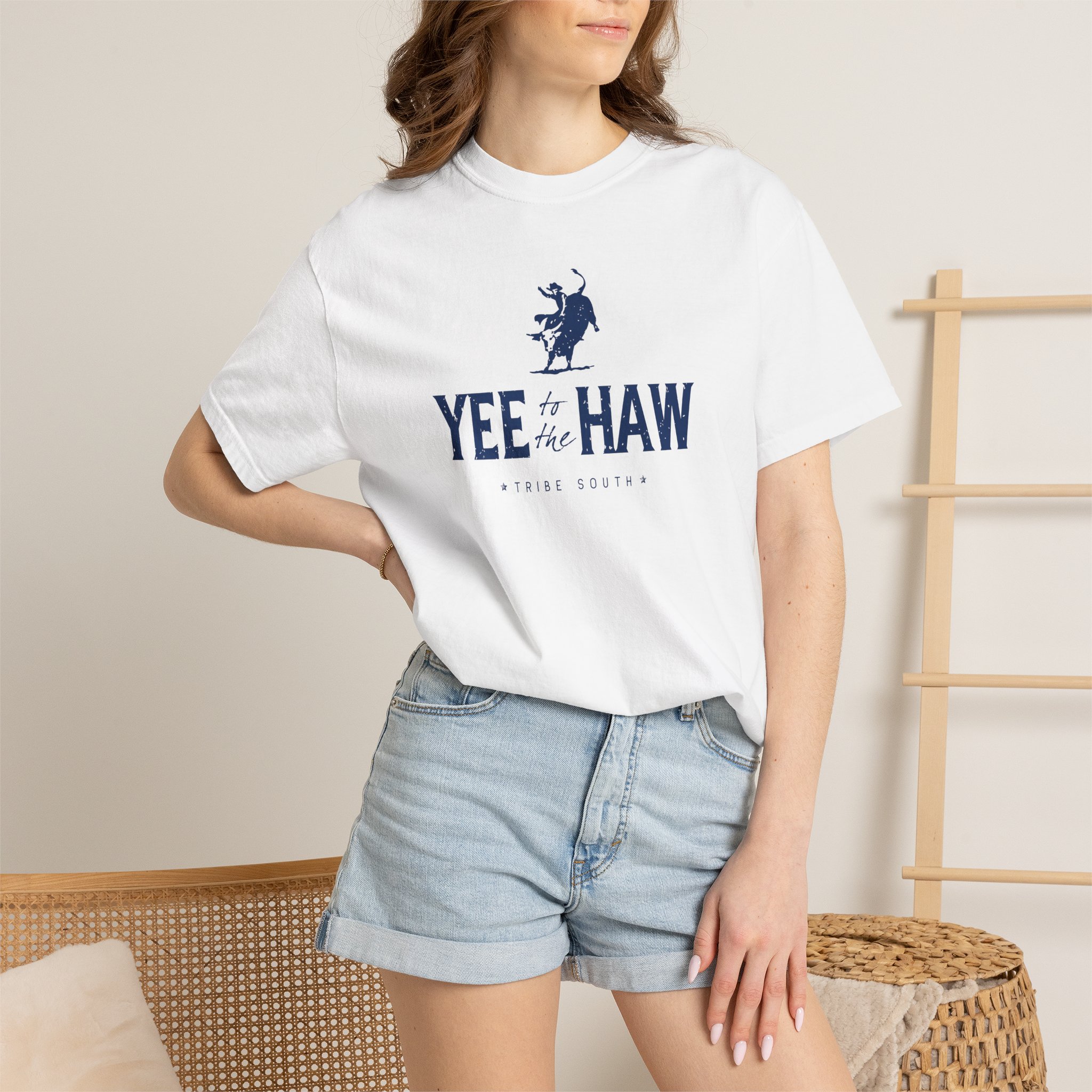 Tribe South YEE HAW Bull Rider Graphic T-Shirt - Image 14