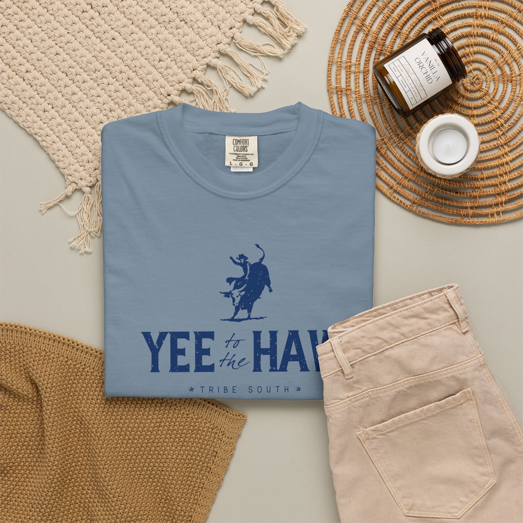 Tribe South YEE HAW Bull Rider Graphic T-Shirt - Image 26