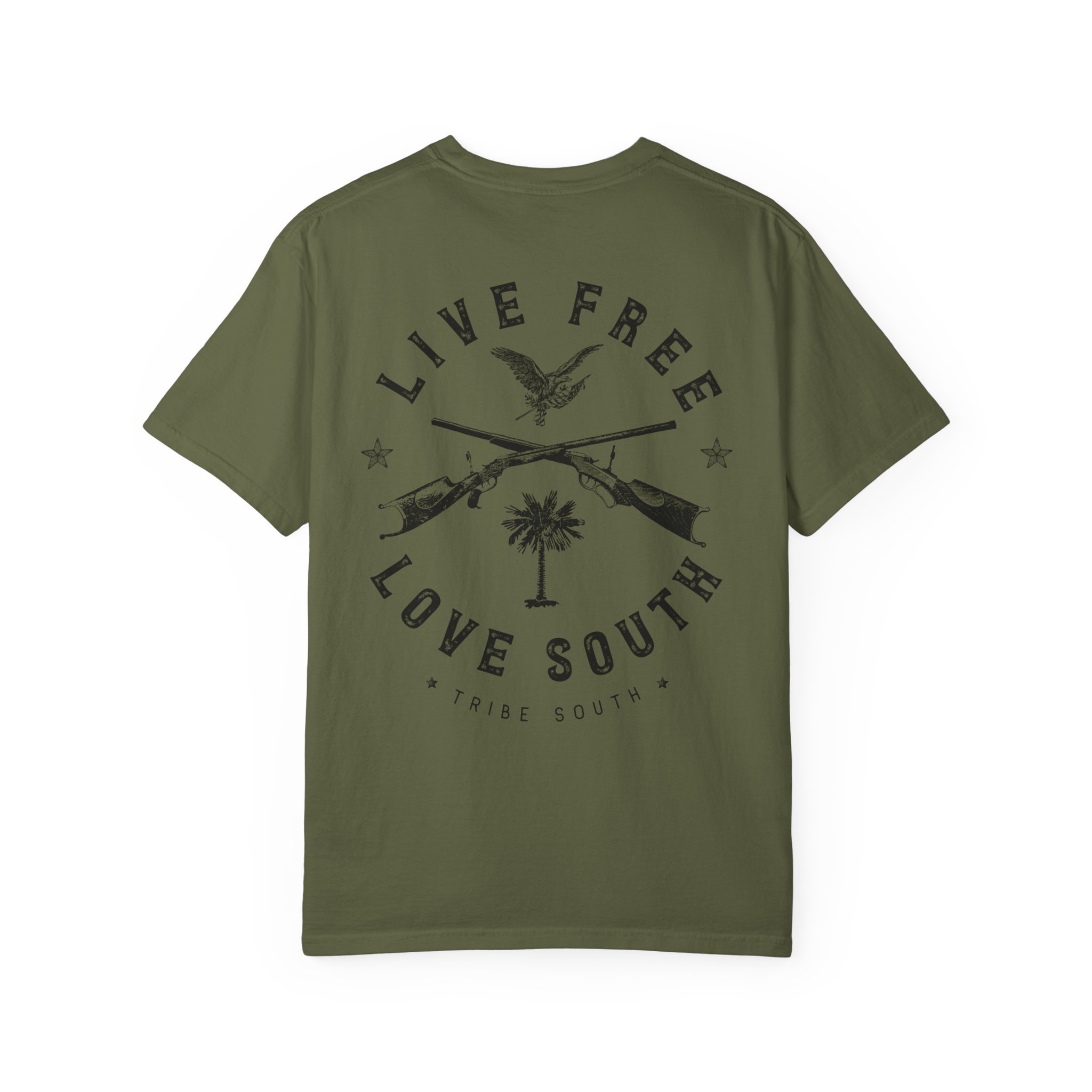 Tribe South Vintage Live Free Love South T-Shirt - Image 6