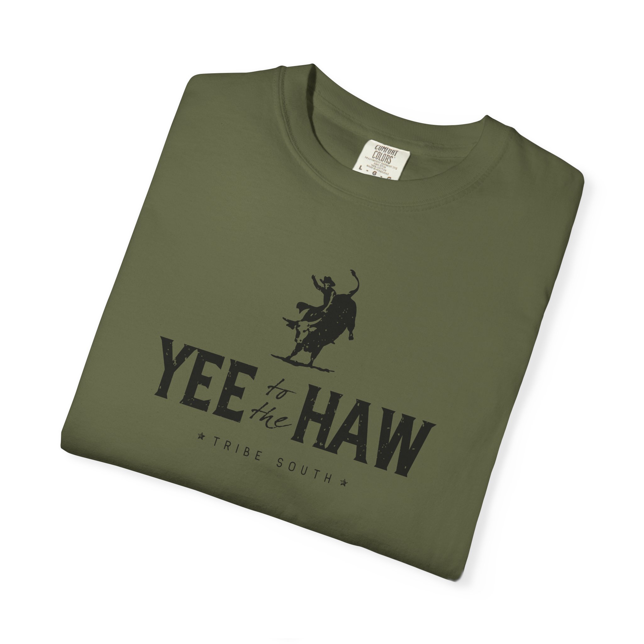 Tribe South YEE HAW Bull Rider Graphic T-Shirt - Image 9