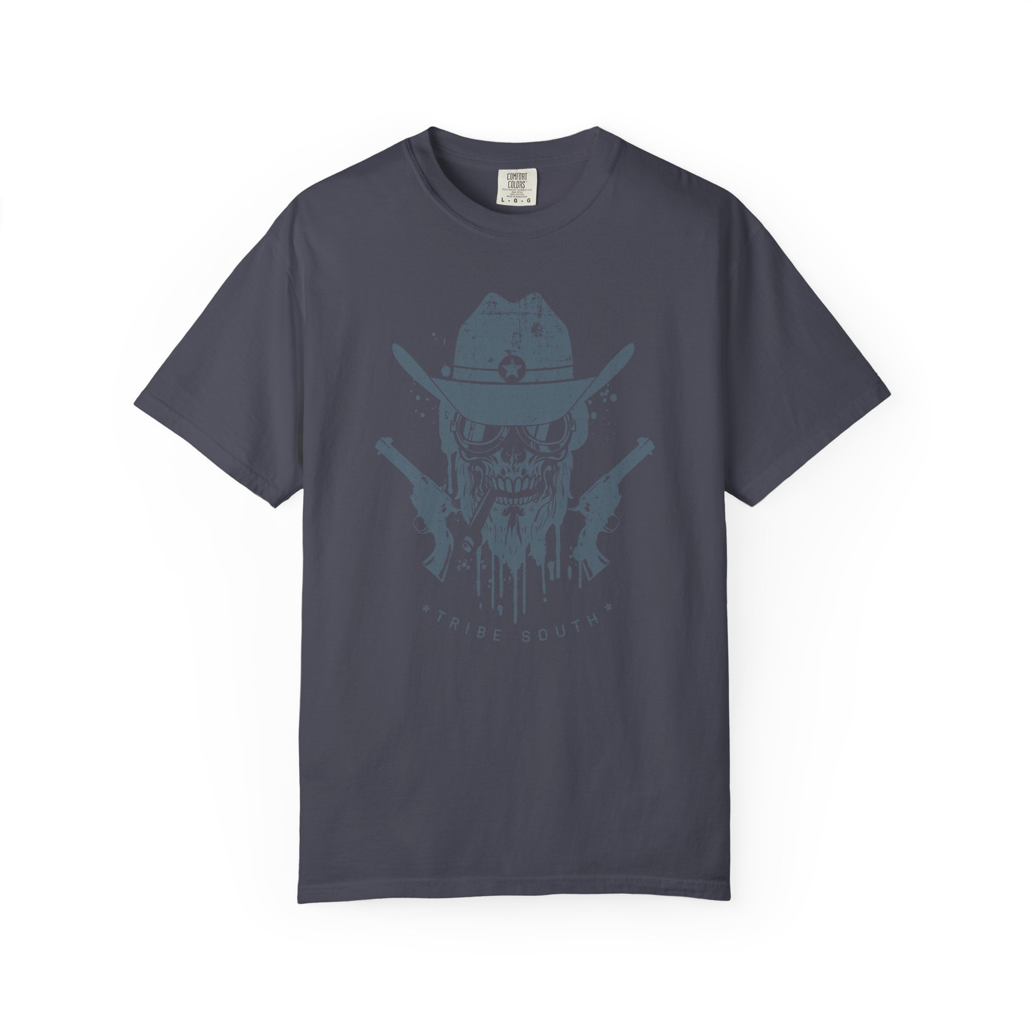 Tribe South Sheriff Skull Graphic T-Shirt - Image 9