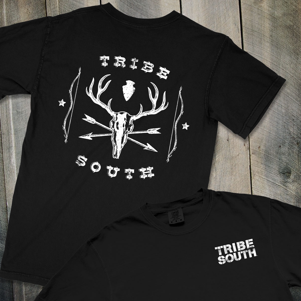 TRIBE SOUTH Bow Hunter graphic t-shirt