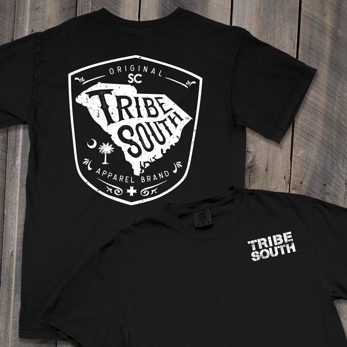 TRIBE SOUTH SC state shield graphic t-shirt